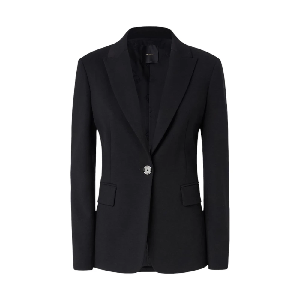 Pinko Stijlvolle Jas voor Vrouwen Black Dames