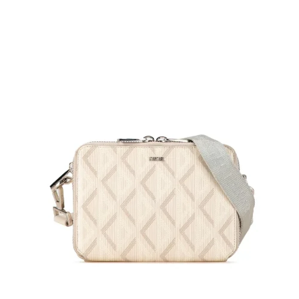 Dior Vintage Pre-owned Canvas shoulder-bags Beige Dames