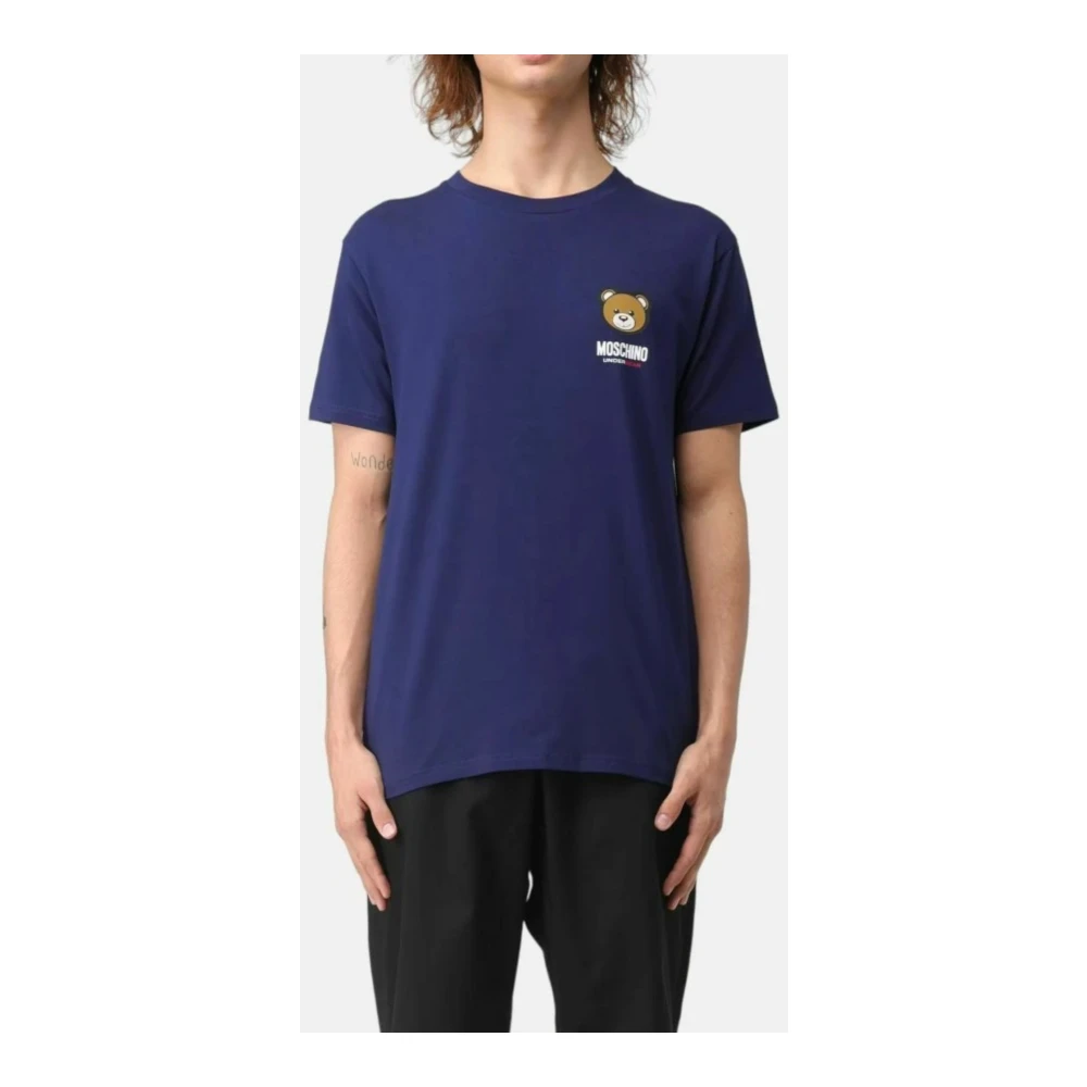Moschino Heren Underbear Toy T-shirt Blue Heren