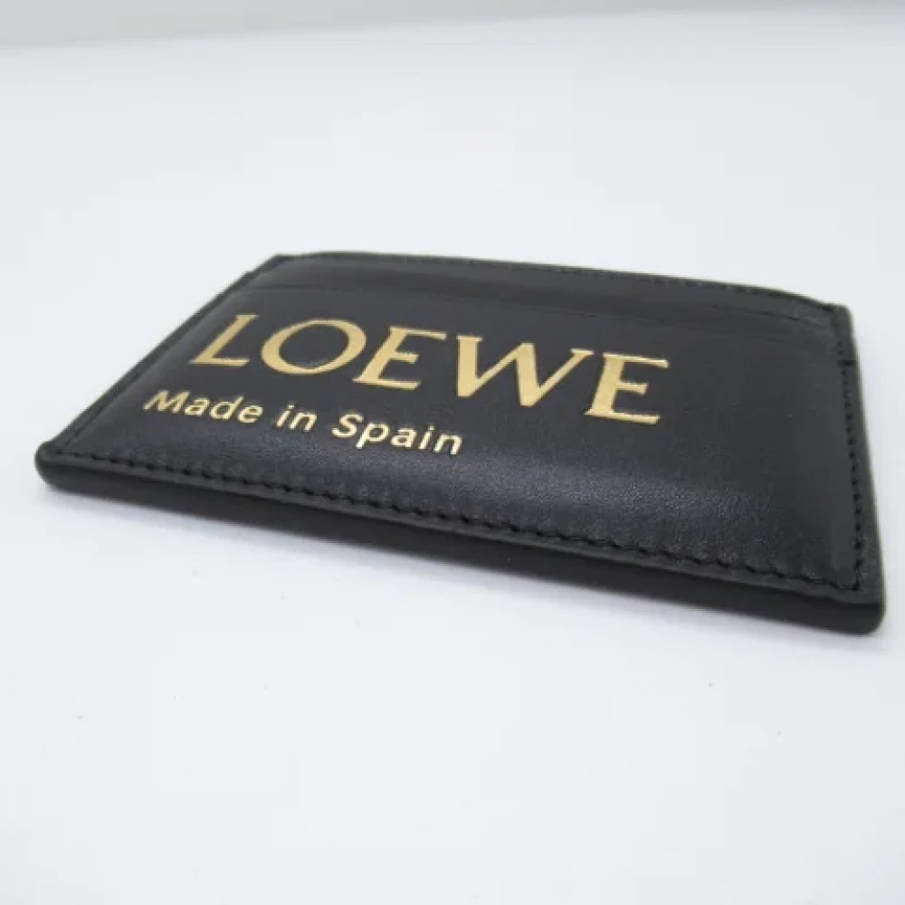 Loewe Pre-owned Leather wallets Black Dames