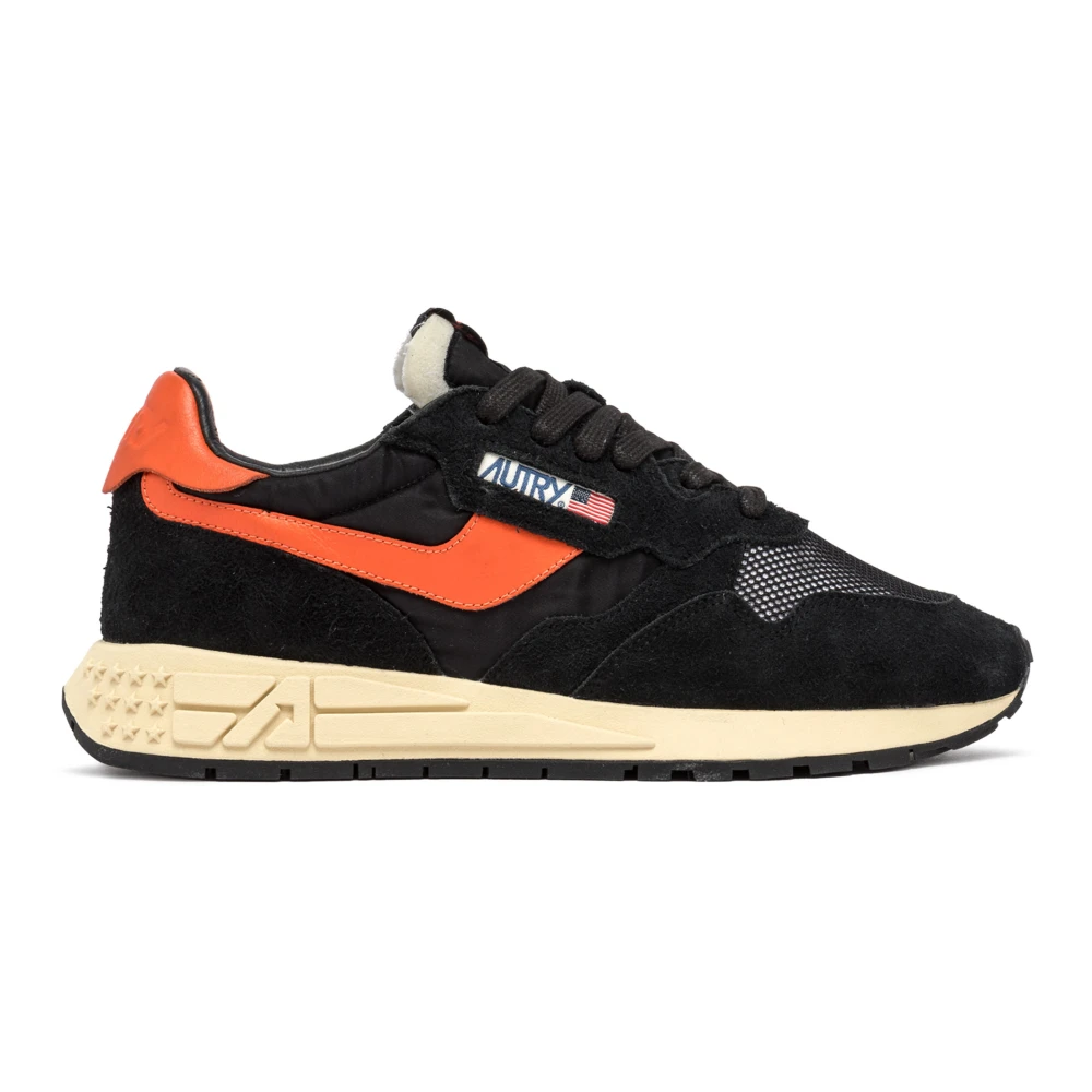 Autry Men's Black Sneakers, 7 Uk, Reelwind Low Trainers