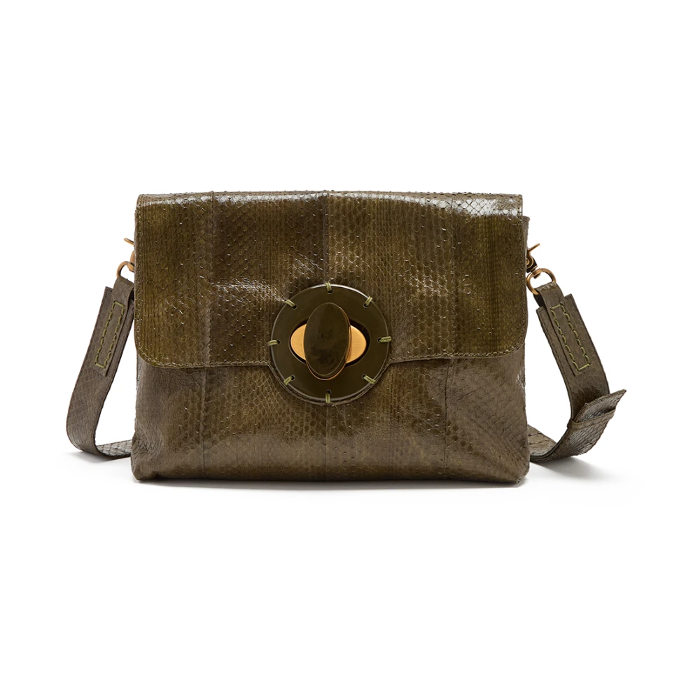 Maliparmi Medium Exotische & Shades Crossbody TAS Green Dames