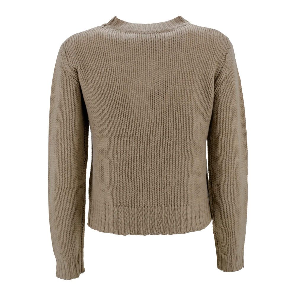Max Mara Weekend Kasjmier Crew-neck Sweater Beige Dames