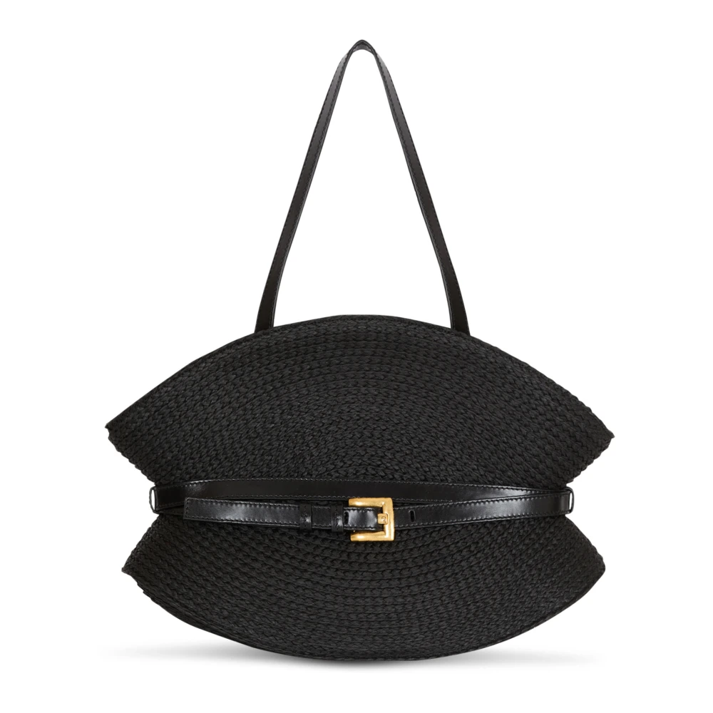 Balmain Black Shuffle Medium Bag - Female - Shoulder Bags - One Size - Bags