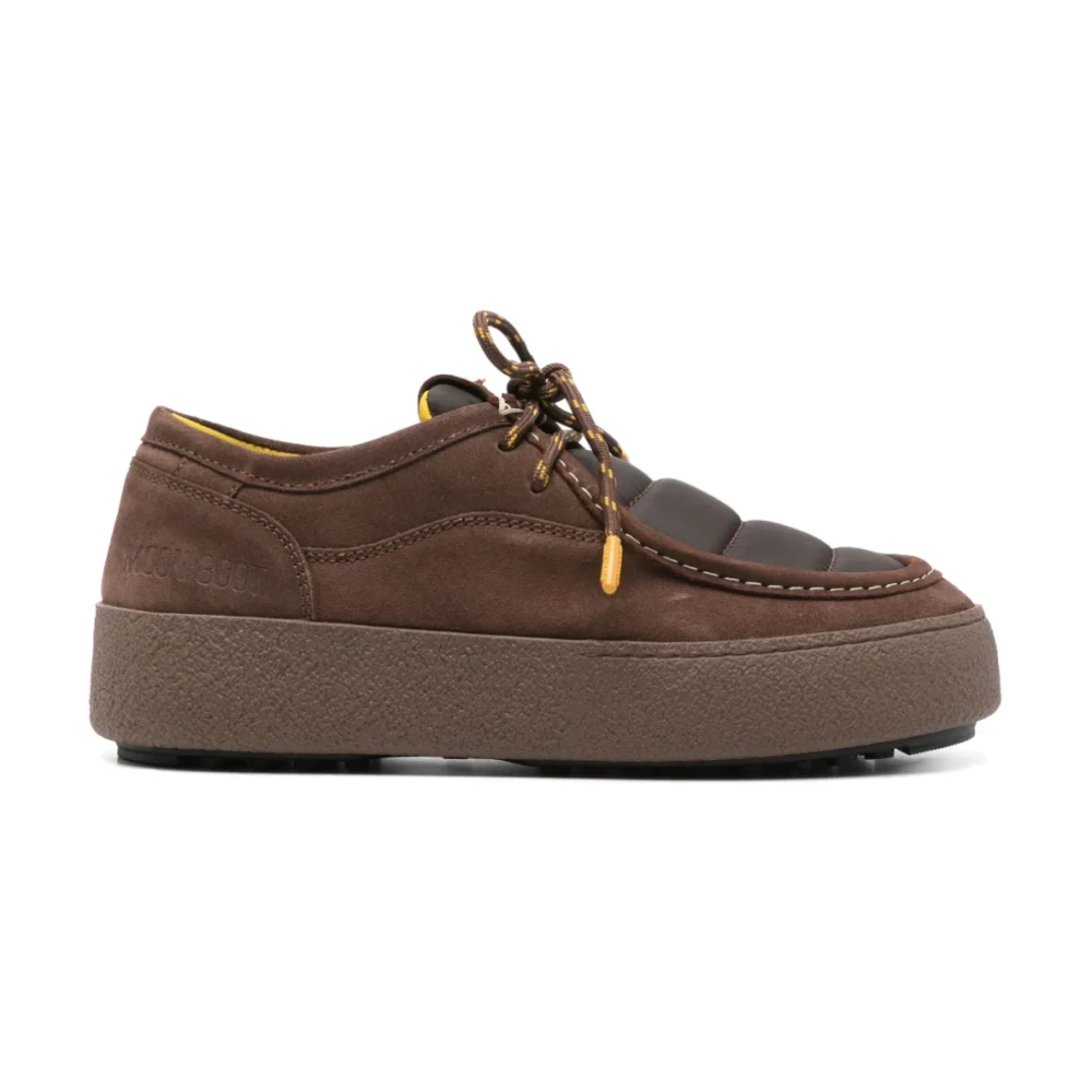 Moon Boot Men's Brown Mtrack Low Boots - Laced Shoes - 8 Uk - Shoes