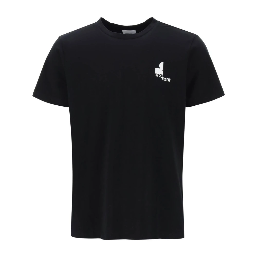 Isabel marant Zafferh Logo Print T-Shirt Black Heren