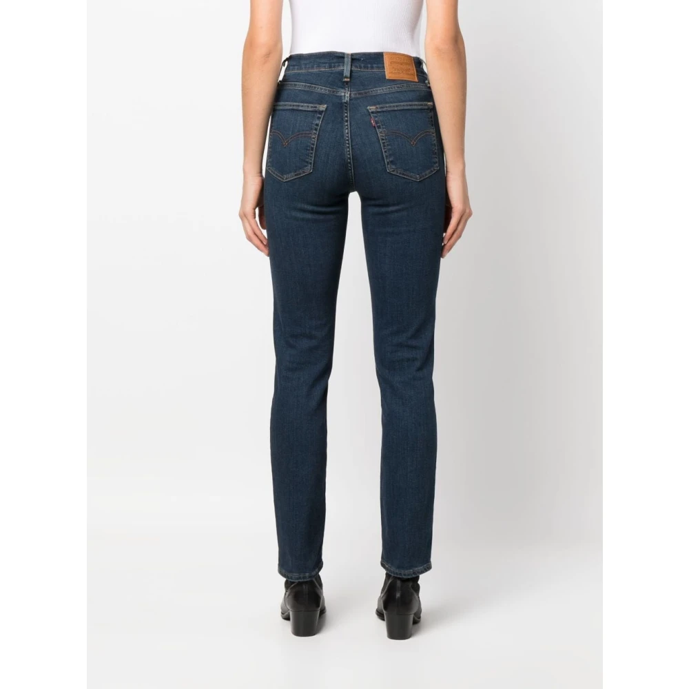 Levi's 724 High Rise Straight Blue Dames