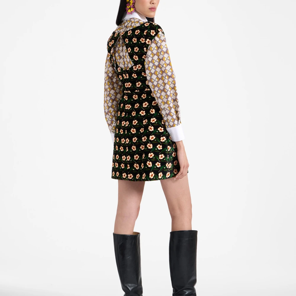 La DoubleJ Mini Arabesque Jurk Black Dames