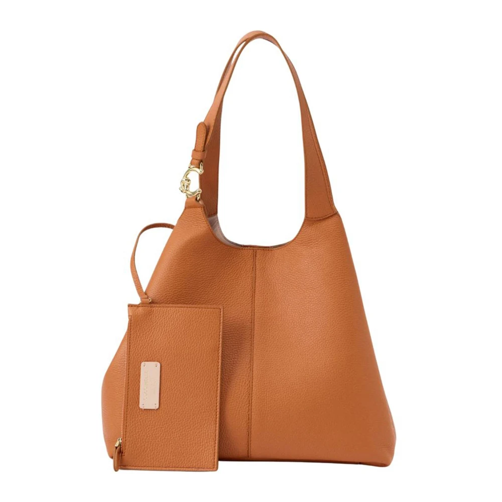 Coccinelle Women's Brown Shoulder Bags, One Size, Leather Shoulder Bag