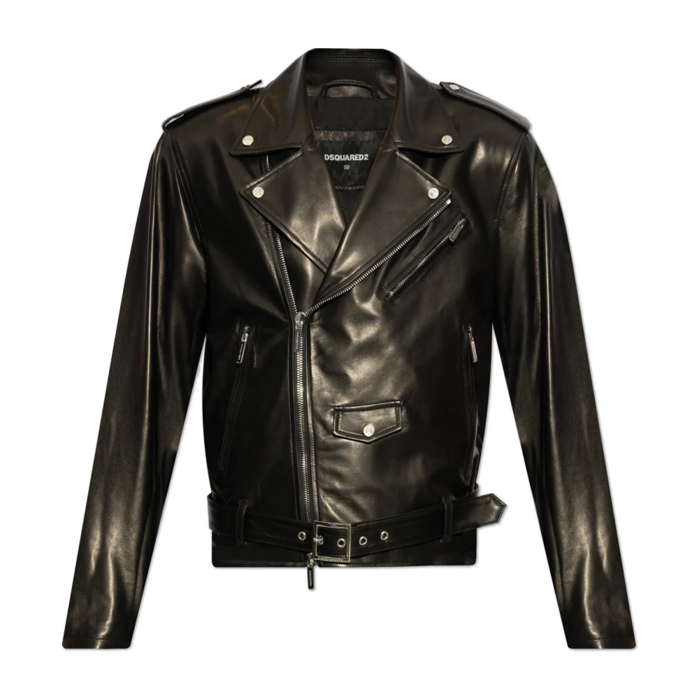 Jackets > Leather Jackets - - Dsquared2 - Modalova