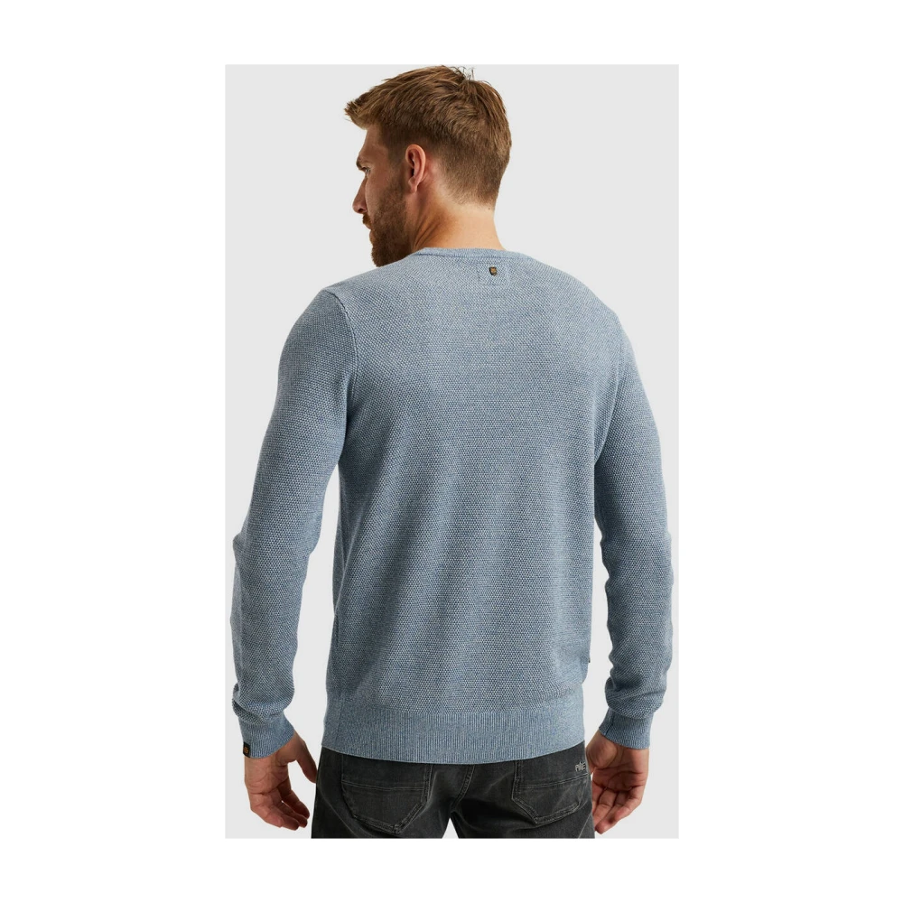 PME Legend Casual Katoen Modal Pullover Blue Heren