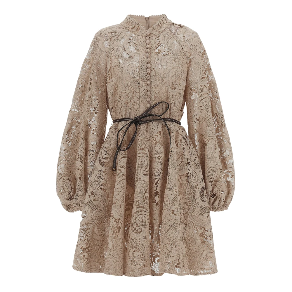 Zimmermann Katoenen Waverly Jurk Beige Dames