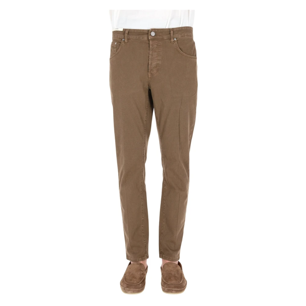 Pt Torino Men's Brown Slim-Fit Jeans - Slim Fit Jeans - W34 - Jeans