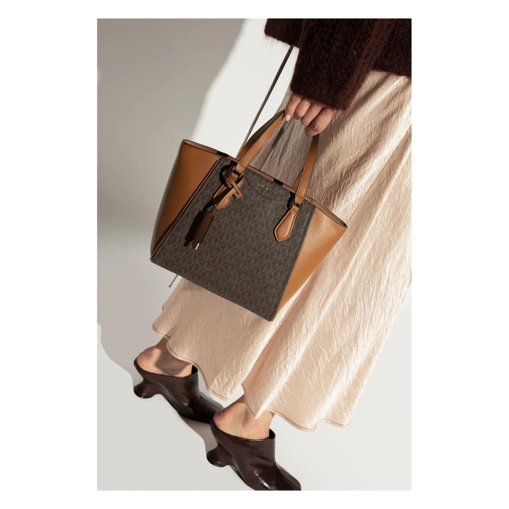 Michael Kors Taryn Leren Logotas Brown Dames