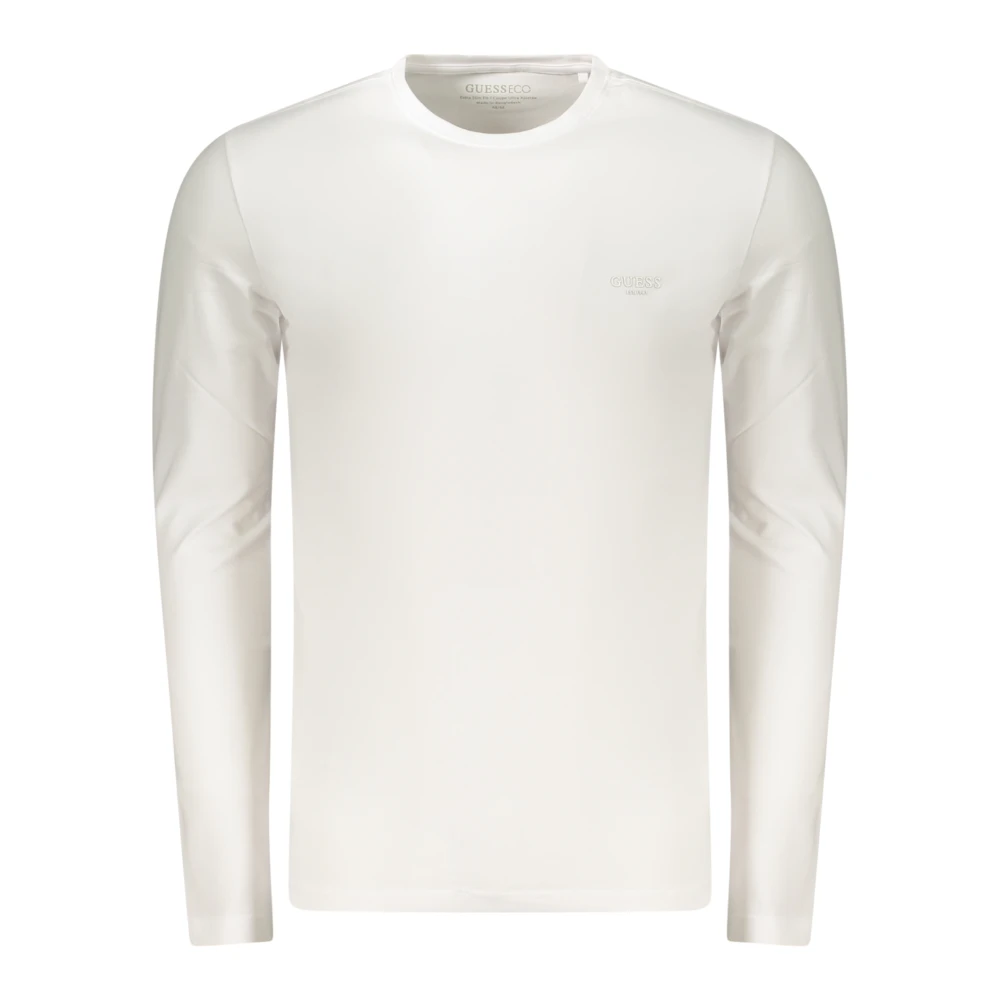 Guess , Long Sleeve T-Shirts, Male, White, 2XL, Long-Sleeved T-Shirt