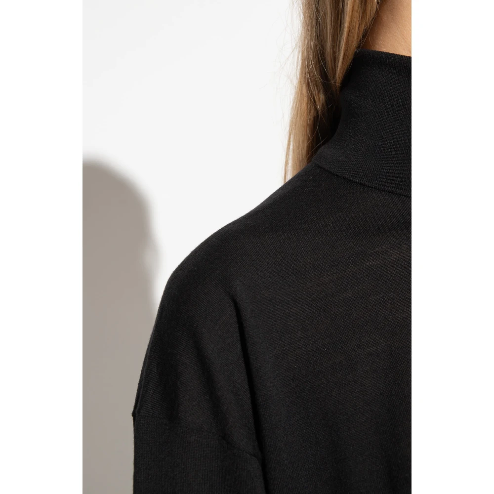 Saint Laurent Wollen coltruitop Black Dames