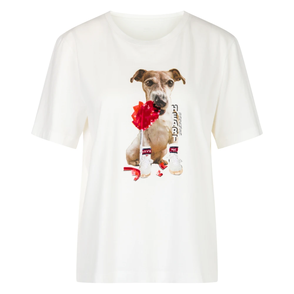 Marc Cain Casual T-shirt in Off-White Dames