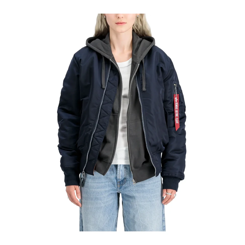 Alpha Industries Donna Blu - Ma-1 Heritage Bomber Jacket - Jackets - M - Immagine 1