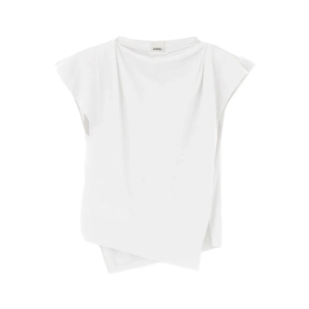 Isabel Marant Étoile Asymmetrische shirt met gewatteerde schouders White Dames