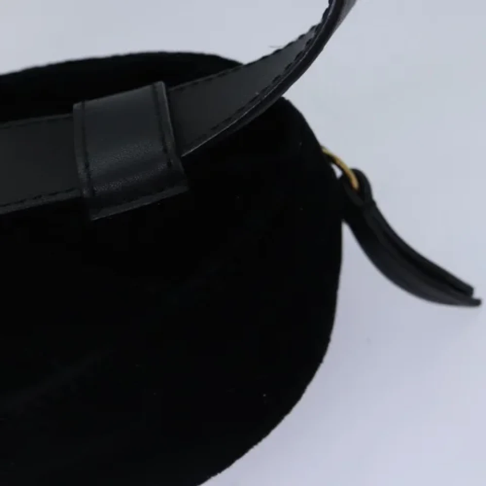 Gucci Vintage Pre-owned Velvet gucci-bags Black Dames