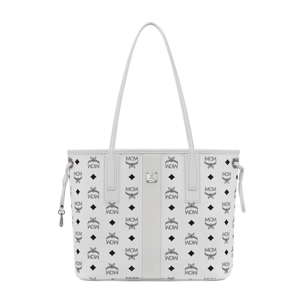 MCM Liz Wendeshopper in Visetos White Dames
