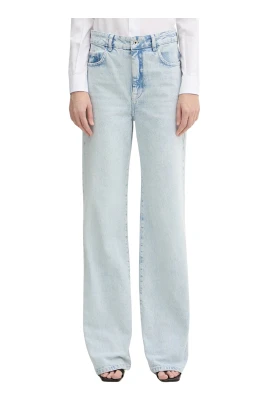 High-waisted Straight Jeans
