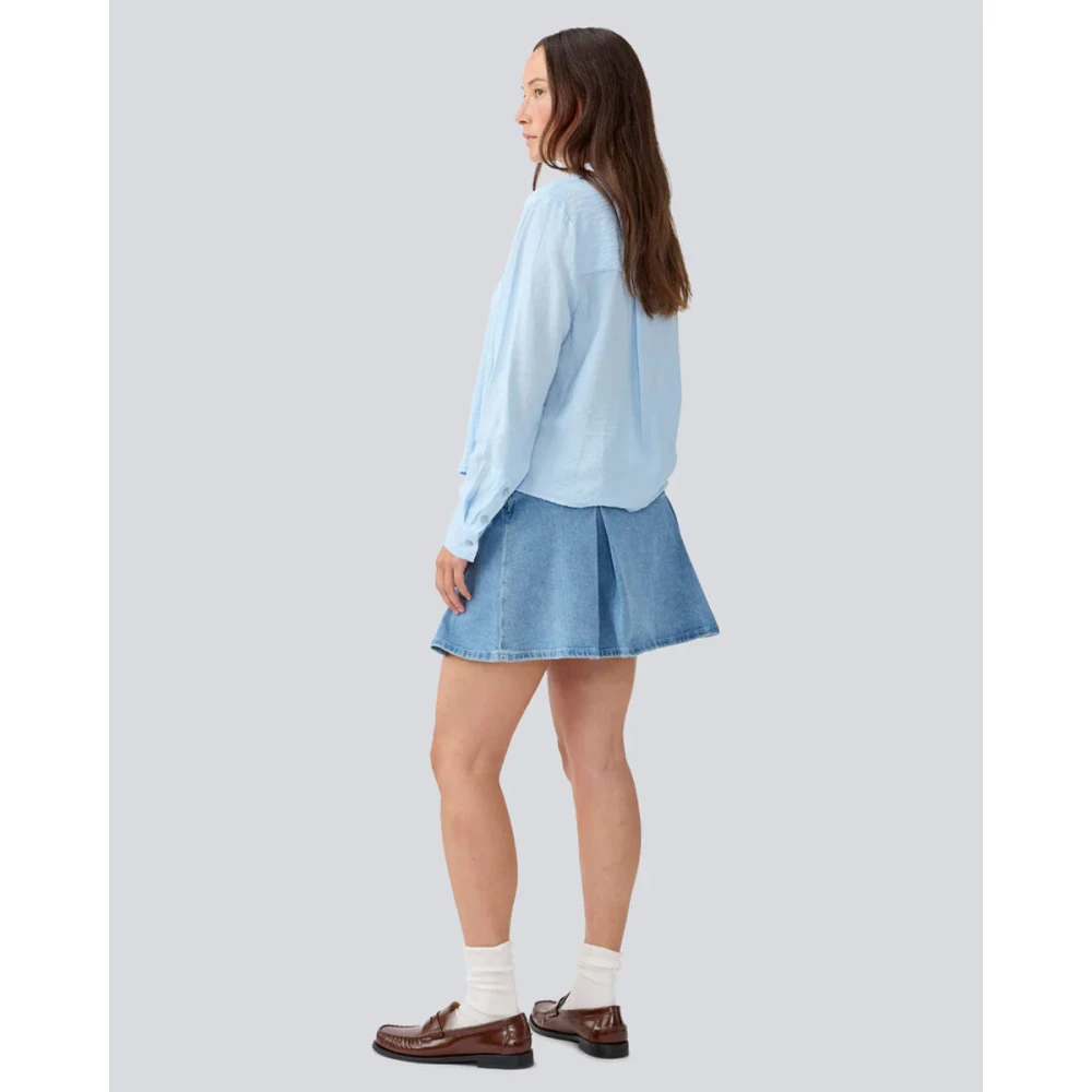 Modström Lange Mouw Blouse Shirt HudgesMD Blue Dames