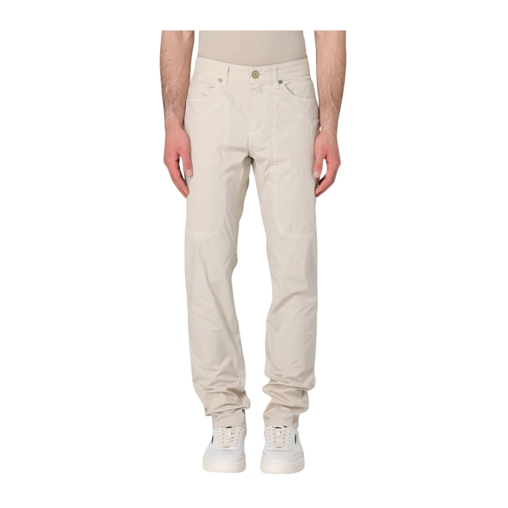 Jeckerson Men's Beige Stylish Sage Cotton Trousers - Chinos - W31 - Trousers