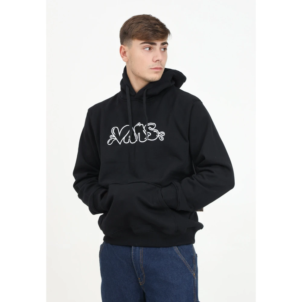 Vans Zwarte hoodie losse pasvorm herfst winter Black Heren