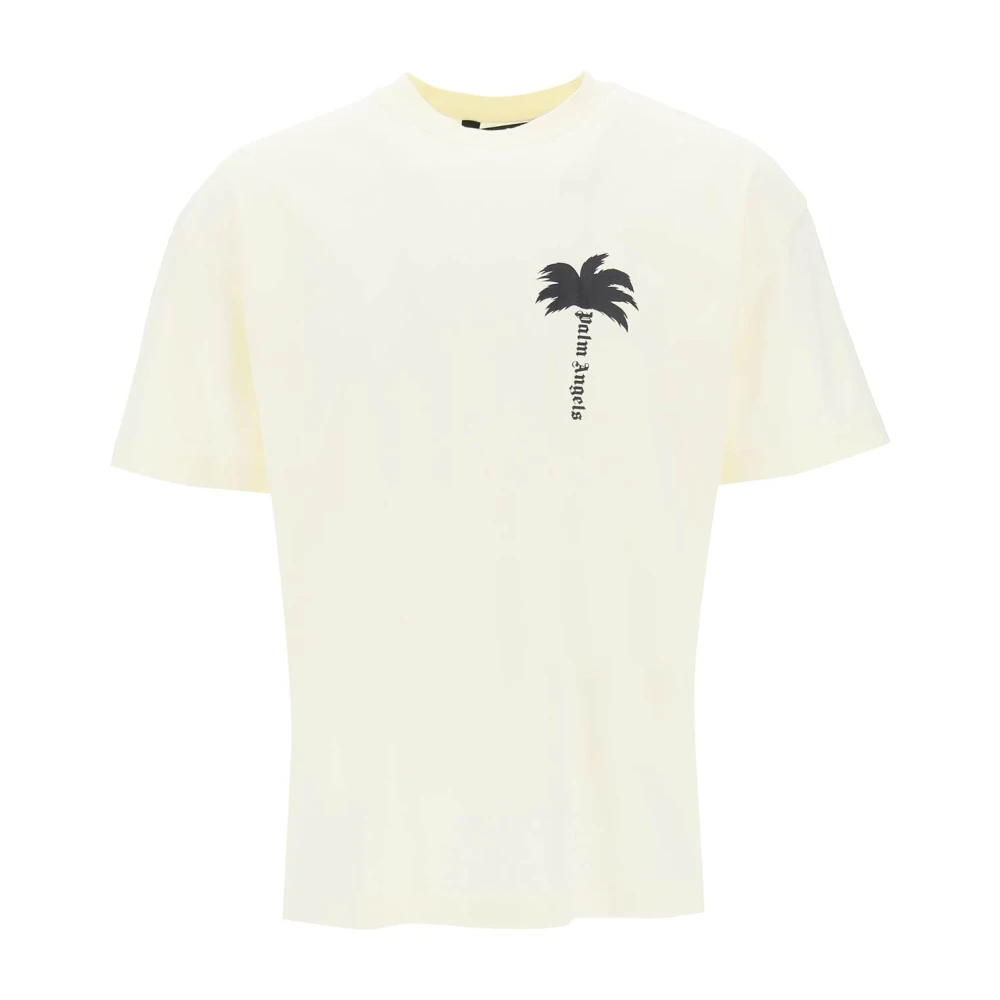 Palm Angels T-Shirts Yellow Heren