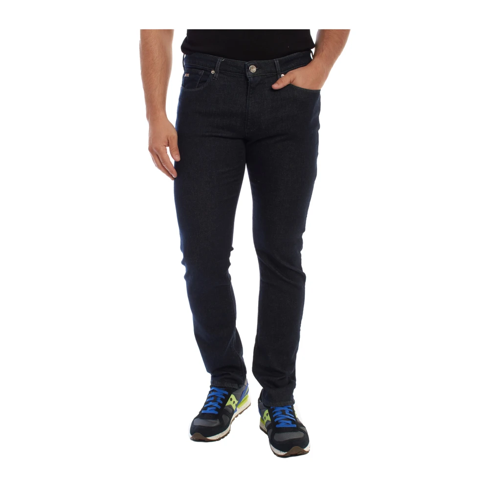 Emporio Armani Slim Fit Donkere Denim Jeans Blue Heren