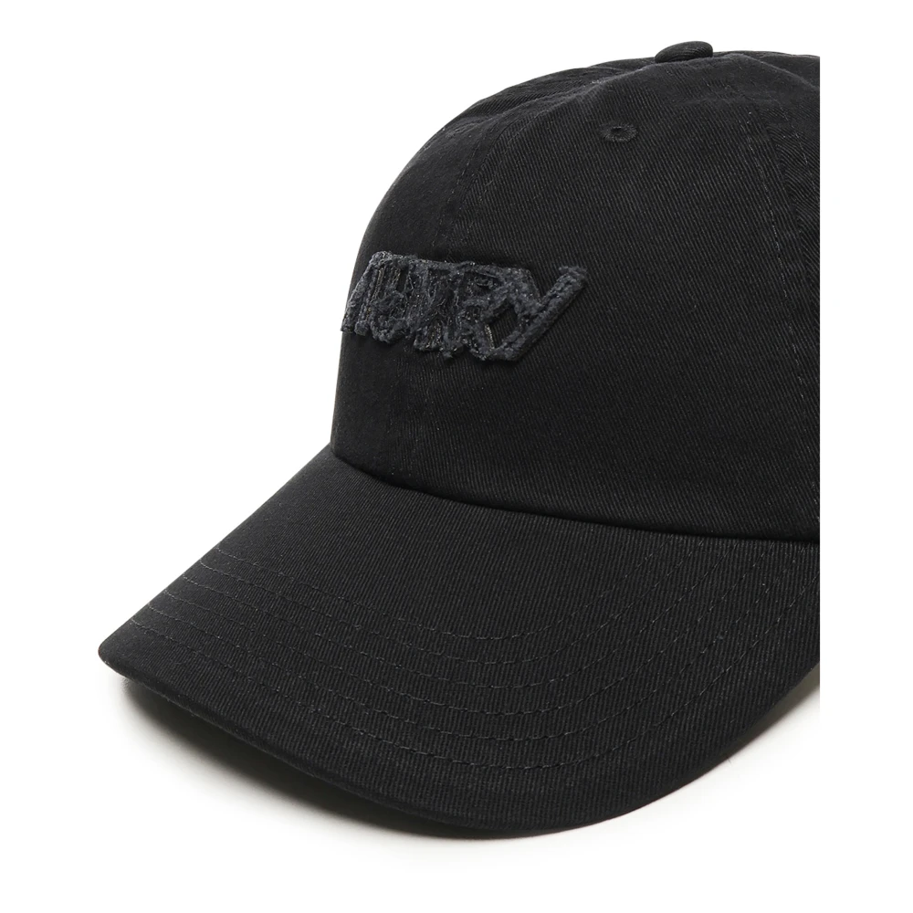 Autry Zwarte Katoenen Geborduurde Logo Hoed Black Heren