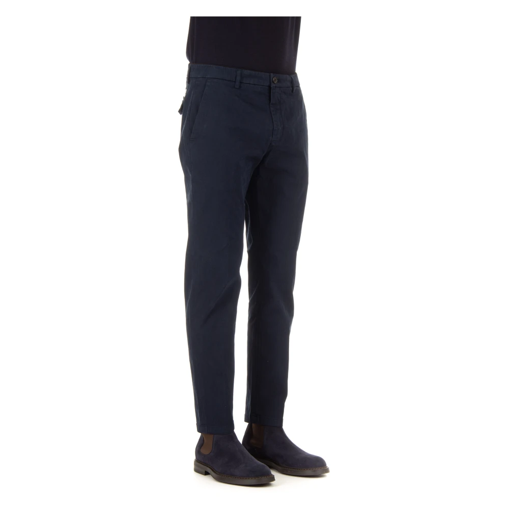 Department Five Blauwe Broek met Verborgen Knoop Blue Heren