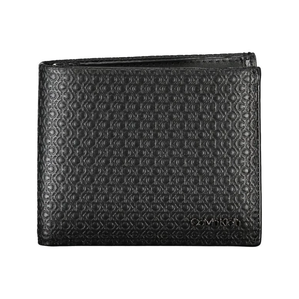Calvin Klein Men's Black Elegant Leather Bi-Fold Wallet With Rfid Blocking