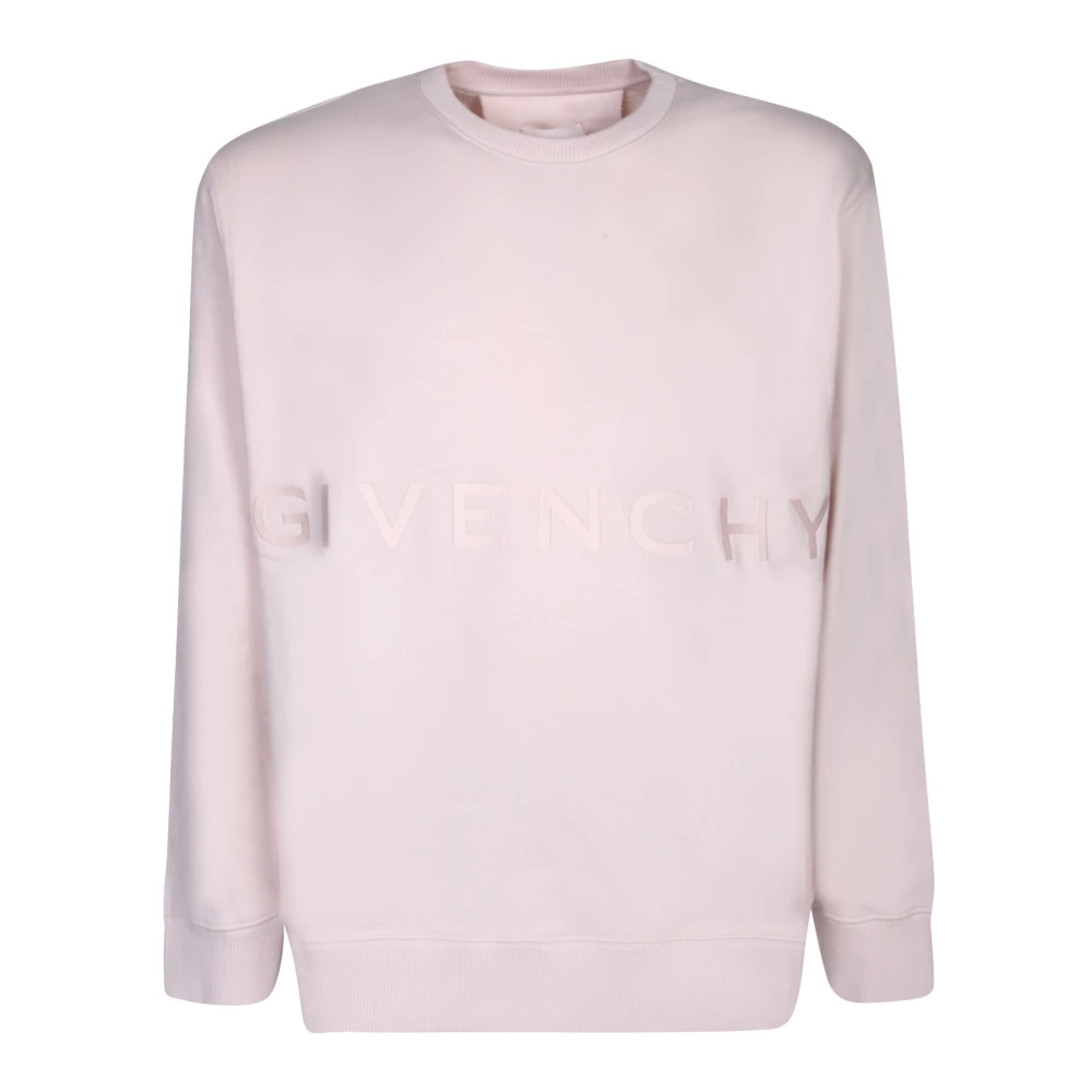Givenchy Sweatshirt met ronde hals en logoprint Pink Heren