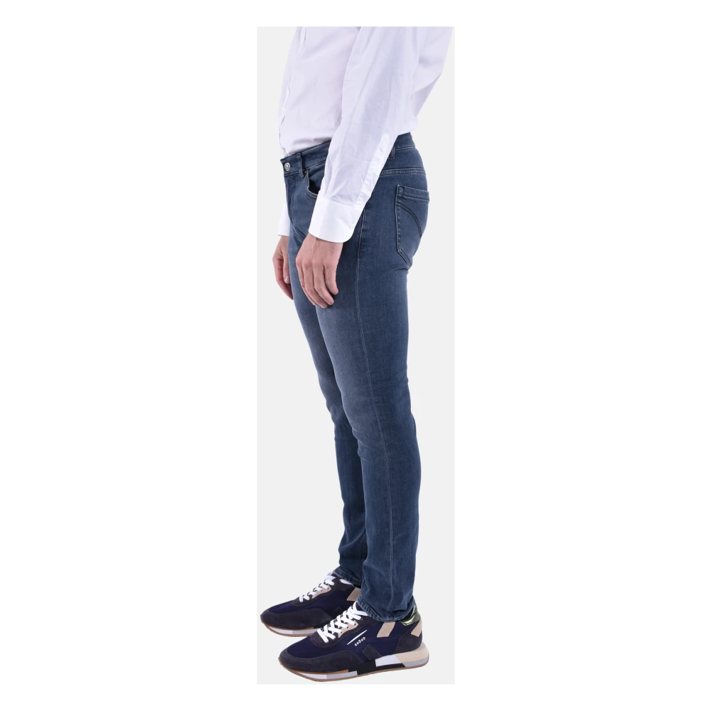 Dondup Skinny Fit Lage Taille Denim Jeans Blue Heren