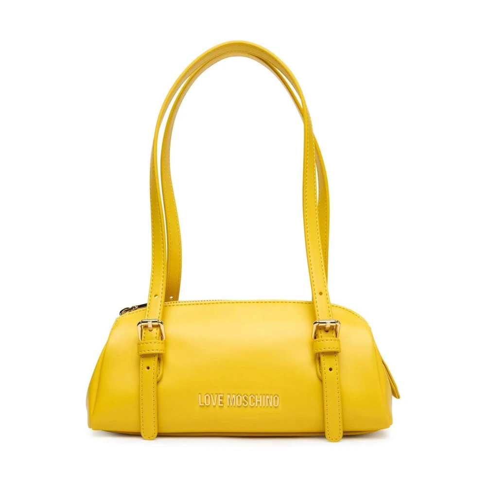 Love Moschino Women's Yellow Polyurethane Shoulder Bag