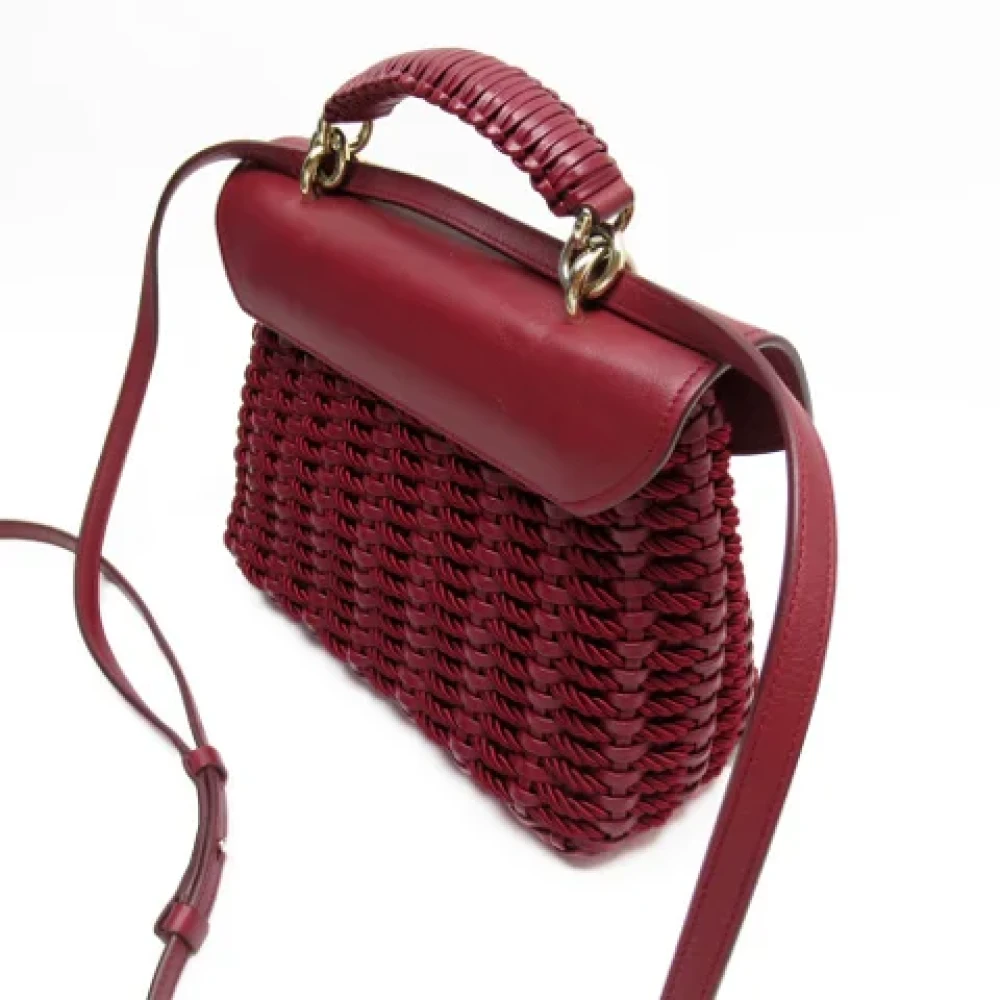Salvatore Ferragamo Pre-owned Fabric handbags Red Dames