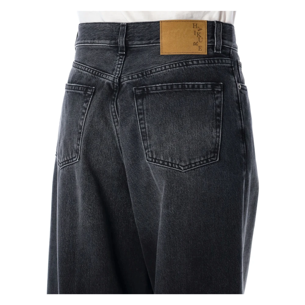 Haikure Zwarte Wijde Pijpen Denim Jeans Black Dames