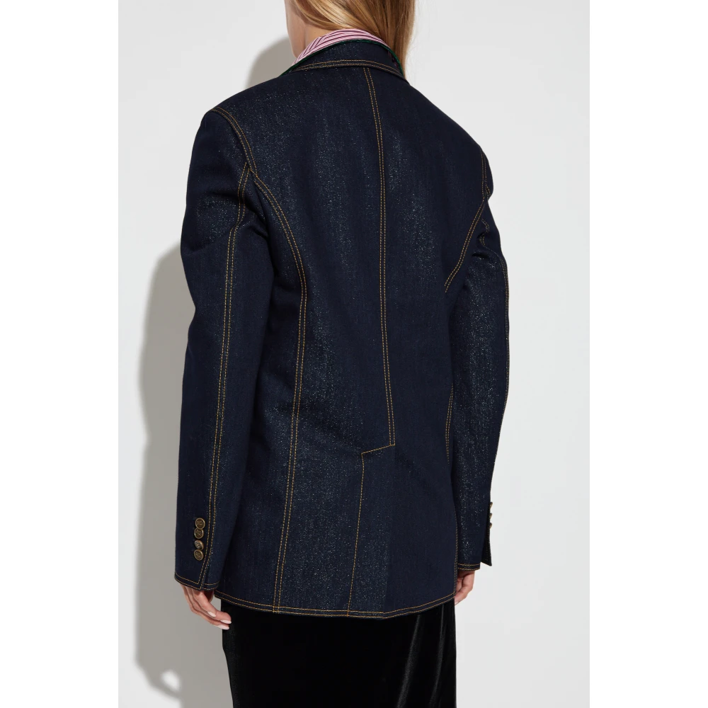 ETRO Loszittende denim blazer Blue Dames
