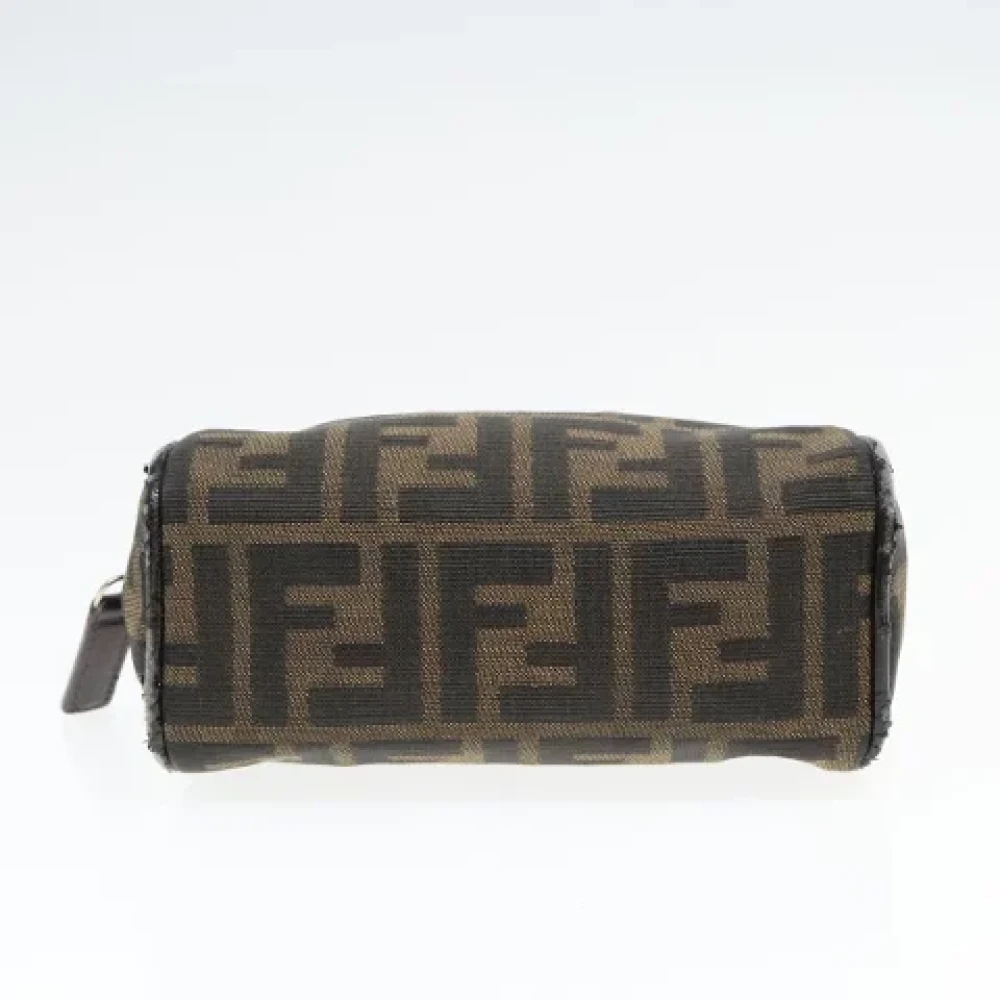 Fendi Vintage Pre-owned Canvas pouches Brown Dames