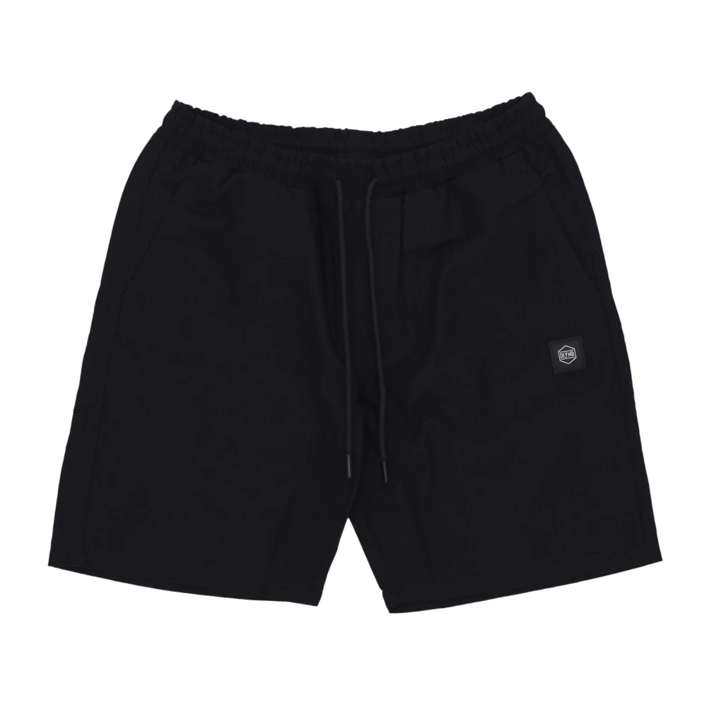 Dolly Noire Men's Black Casual Shorts, Xl, Ripstop Jogger Shorts