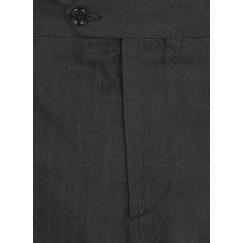 Lardini Blauw Katoenen Dubbelborstig Pak met Peak Revers Blue Heren