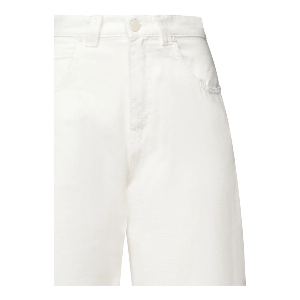 pinko Witte Ballon Fit Katoenen Jeans White Dames