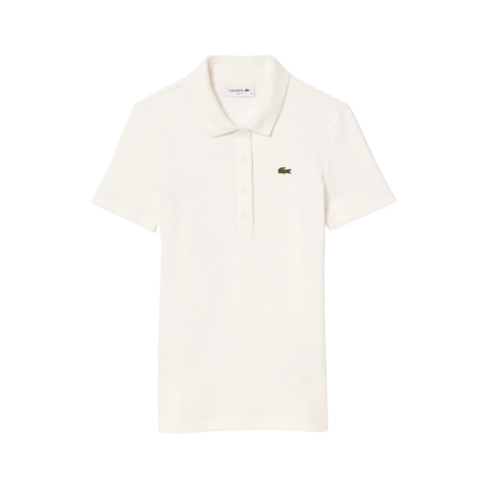 Lacoste Donna Bianco Top, S, New, - Immagine 3