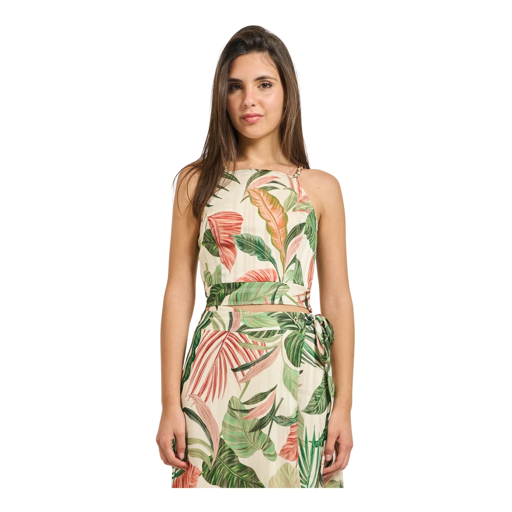 Guess Donna Multicolor - Gaelle Crop Top - Tops - E -Xl