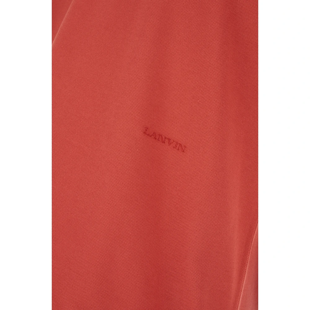 Lanvin Klassieke Polo Shirt voor Mannen Red Heren