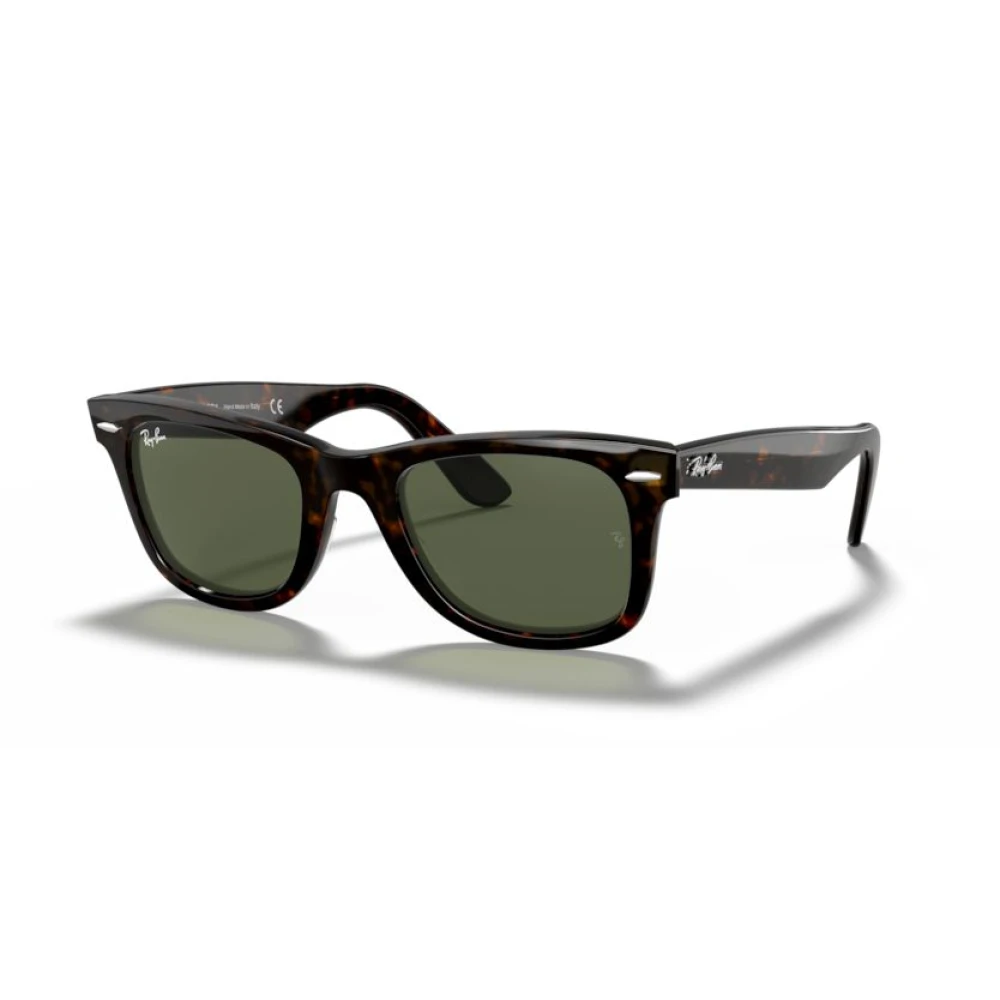 Ray-Ban Unisex Brown Rectangle Tortoise Green Sunglasses In - Image 13