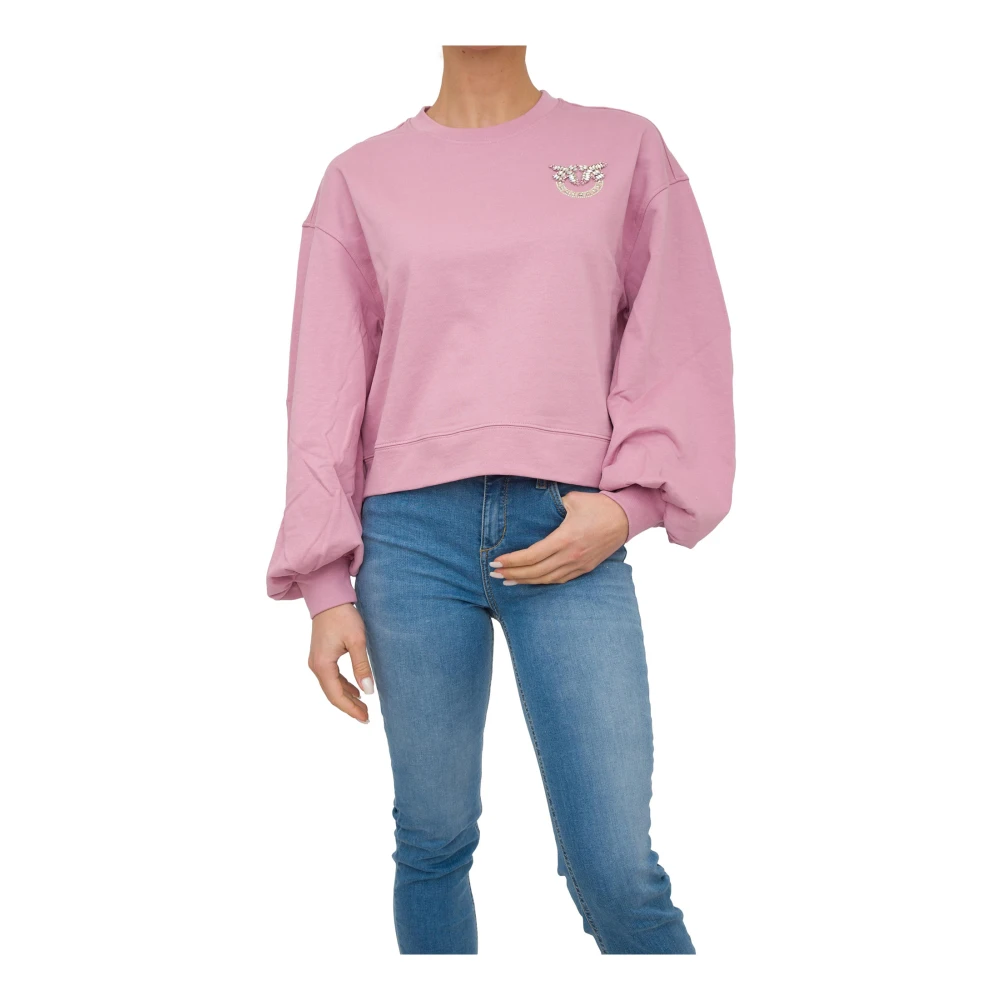 Pinko Roze Sweatshirt voor Vrouwen Pink Dames
