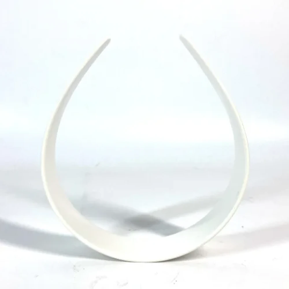 Celine Vintage Pre-owned Plastic hair-accessories White Dames